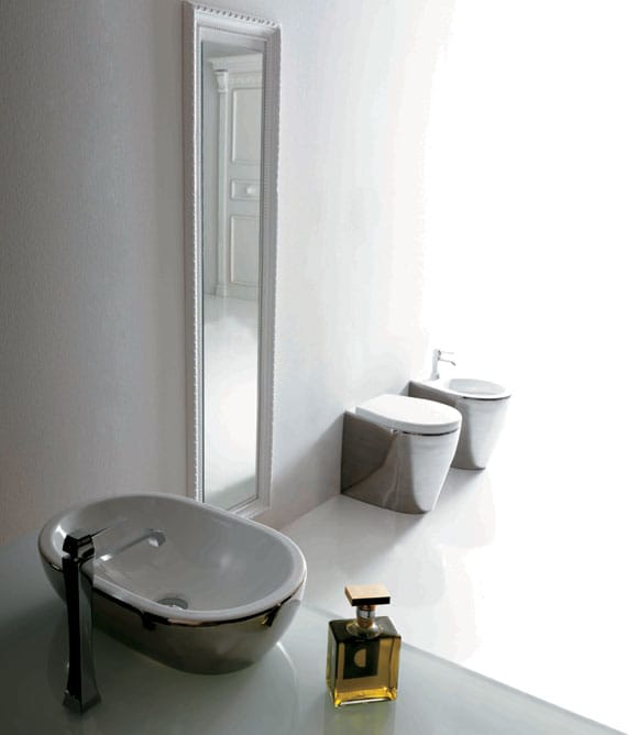 Lavabo Midas per il bagno di Ceramica Galassia