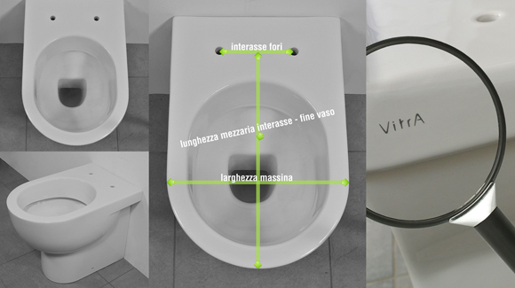 Copriwater Universale Tavoletta Copri WC in Legno MDF Bianco Coperchio Sedile Water Per Bagno 