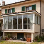 villetta con veranda abusiva