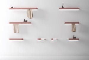 accessori bagno su parete