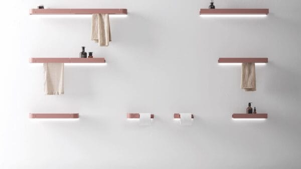 accessori bagno su parete