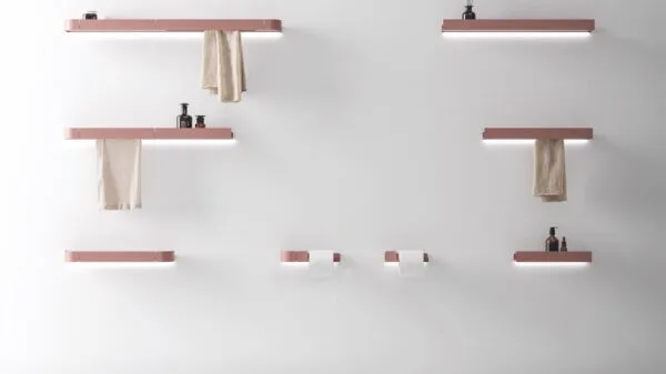 accessori bagno su parete