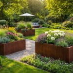 fioriere in acciaio corten