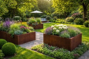 fioriere in acciaio corten