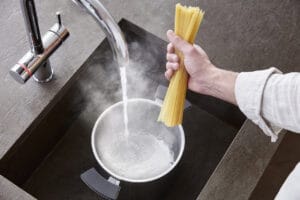 acqua bollente a 110°C