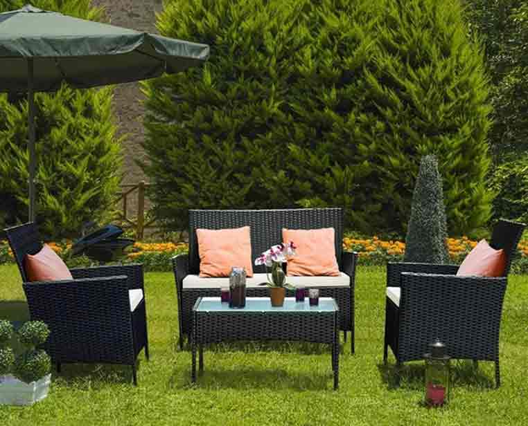 set mobili da giardino in Rattan