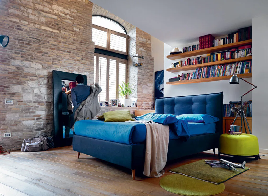 letto di un bed and breakfast