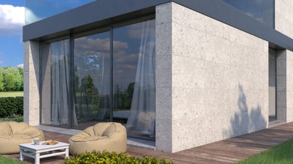 Cappotto in gres porcellanato con sistema ISOCLIP®