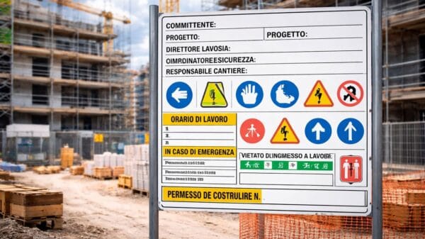 cartello di cantiere