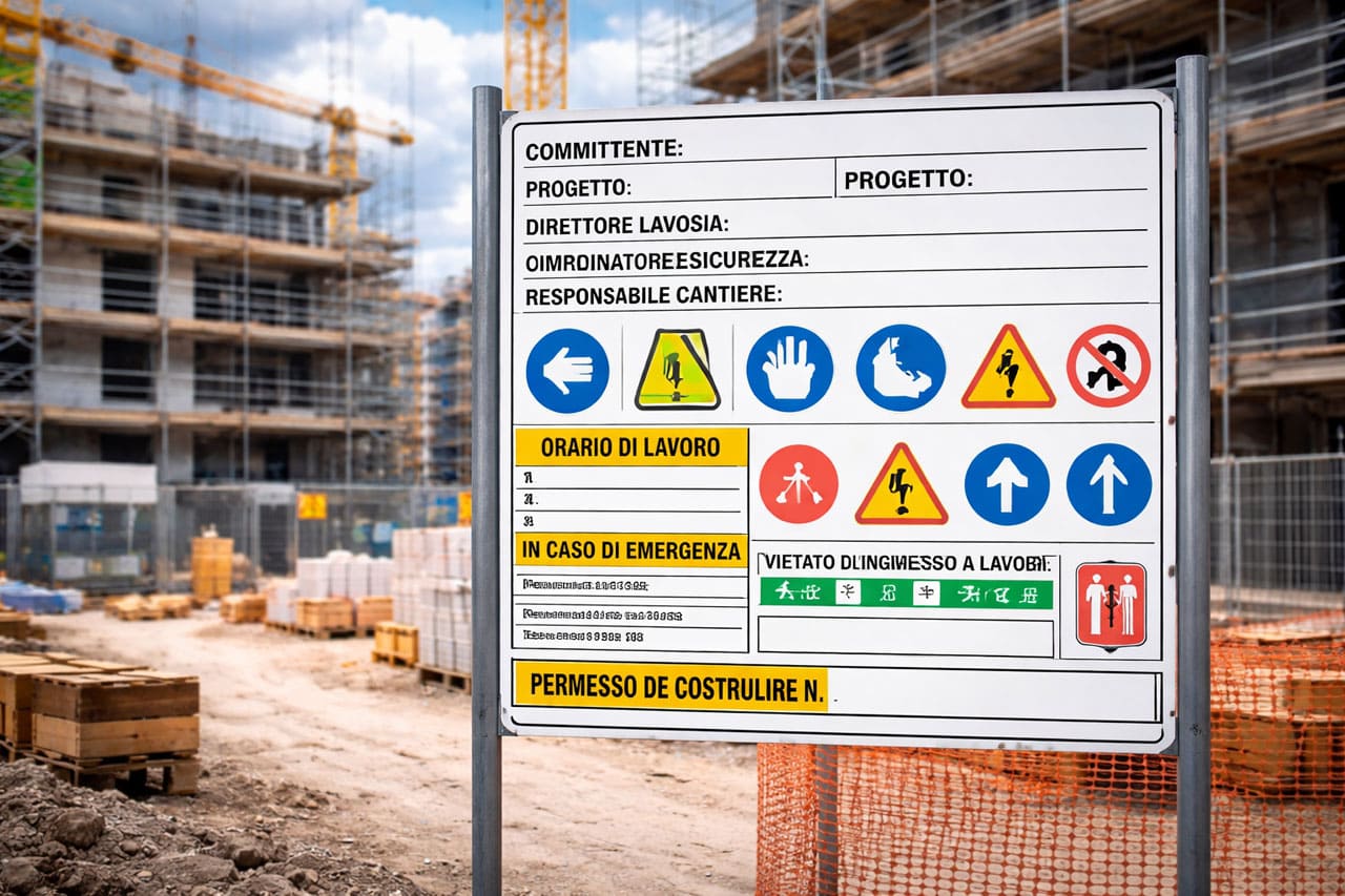 cartello di cantiere