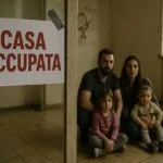famiglia che occupa una casa