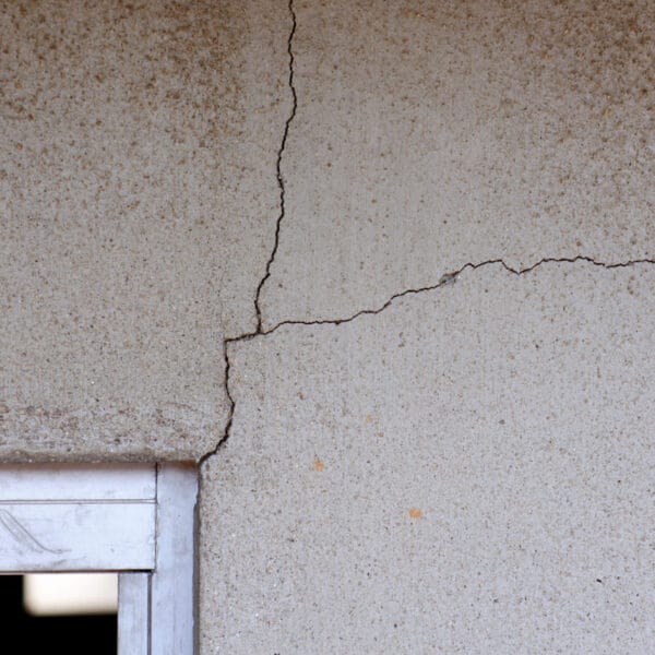 intonaco con cavillature