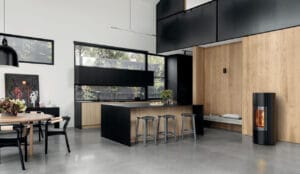 grande cucina con stufa