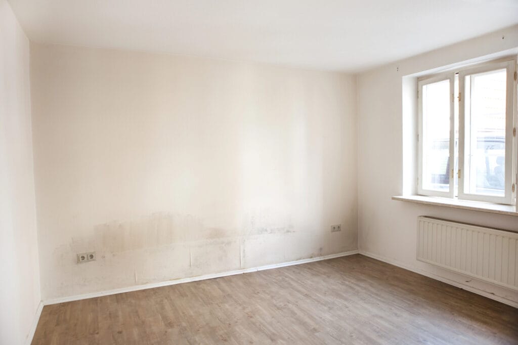 casa con muffa sulle pareti