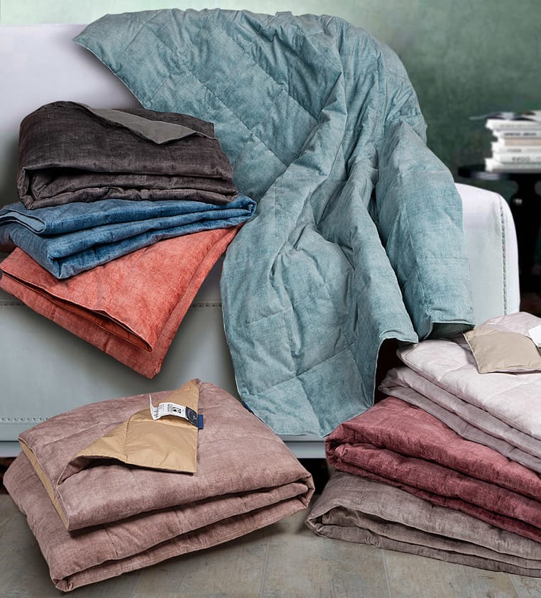 Plaid di Cinelli Piume e Piumini (Photo credit Bertona Communication) 