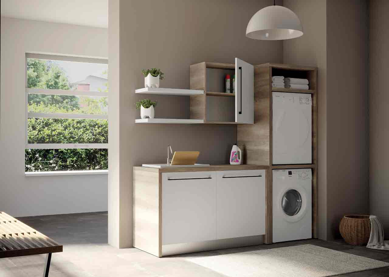 Lavatrice E Asciugatrice Una Sopra L Altra