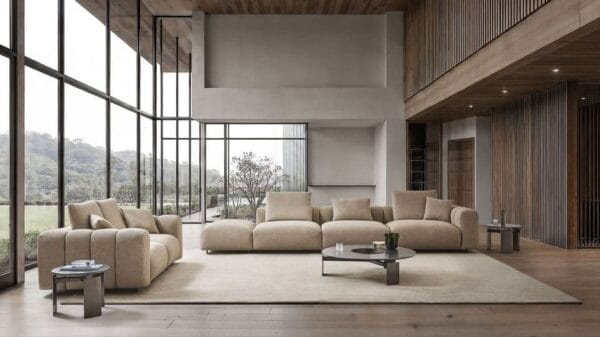 soggiorno con parquet