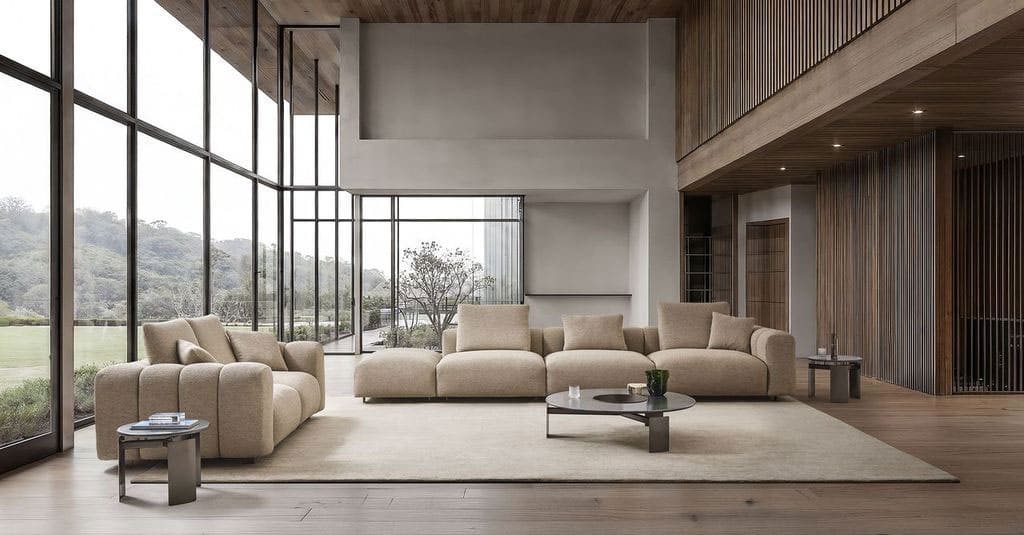 soggiorno con parquet