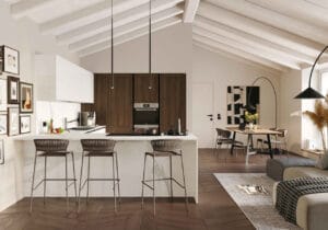 cucina in mansarda