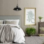 camera da letto con pannelli decorativi