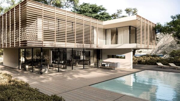 villa immersa nel verde