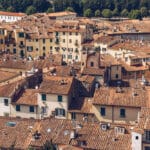 panorama di città toscana