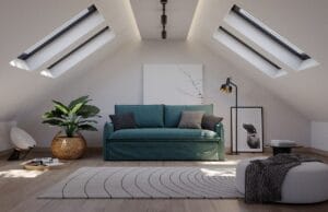 area living nel sottotetto