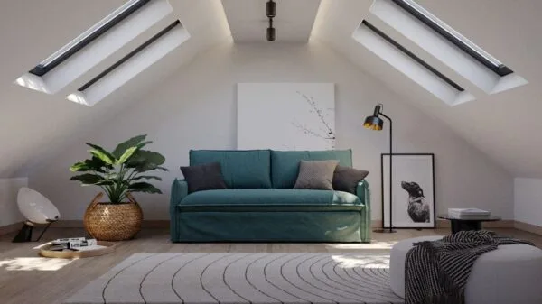 area living nel sottotetto