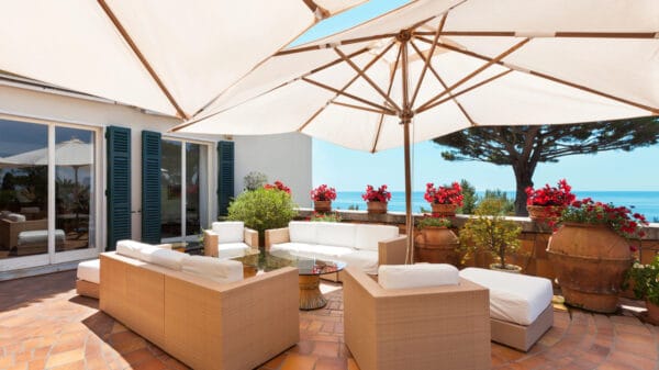 terrazzo della casa al mare