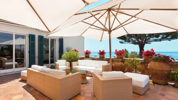 terrazzo della casa al mare